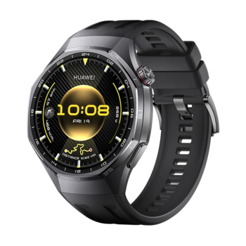 Huawei Watch GT 6 Pro mit schwarzem Fluorelastomer-Armband