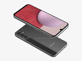 Das Samsung Galaxy A14 besitzt nur noch drei Kameras, statt der vier Kameras des Galaxy A13. (Bild: @OnLeaks / Giznext)