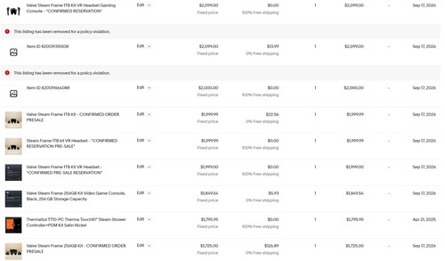 Scalper verkaufen Steam Frame zu überhöhten Preisen weiter.