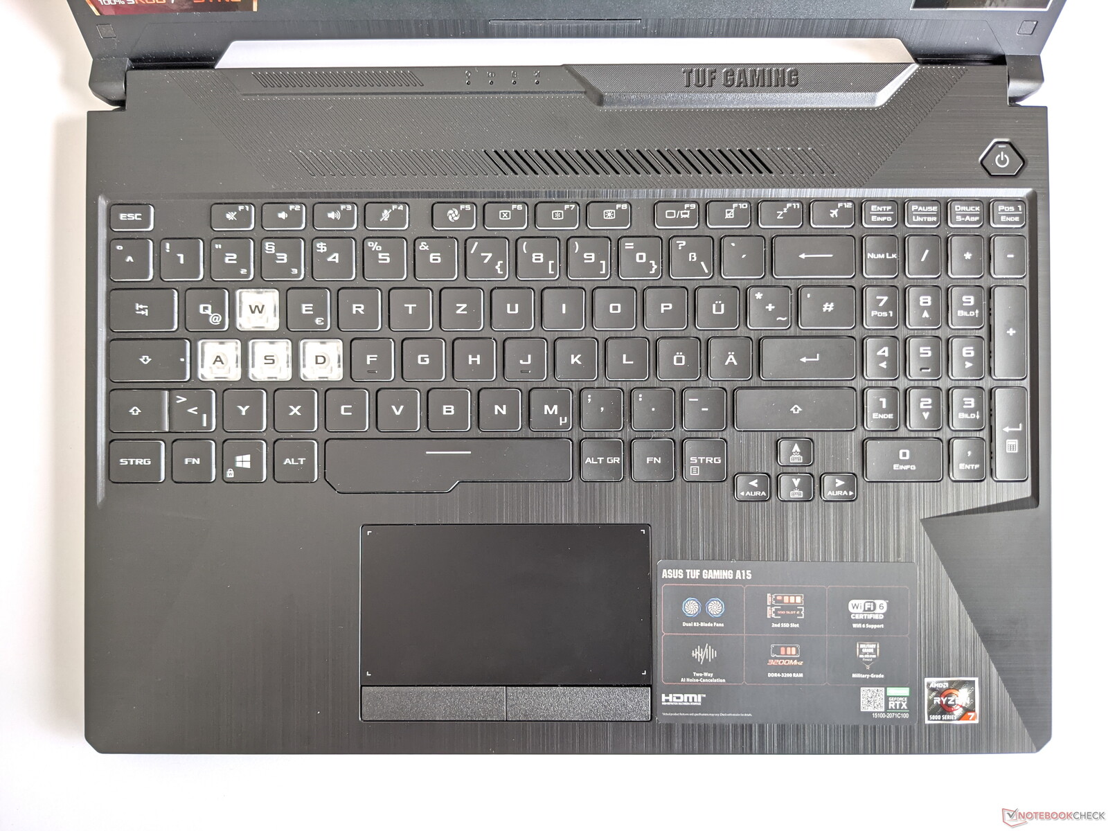 Tuf gaming a15 4060. TUF a15 Touchpad buttons.