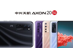 Das Axon 20 5G von ZTE wird es in den Farbvarianten Schwarz, Violett, Goldbraun sowie Hellbau geben.