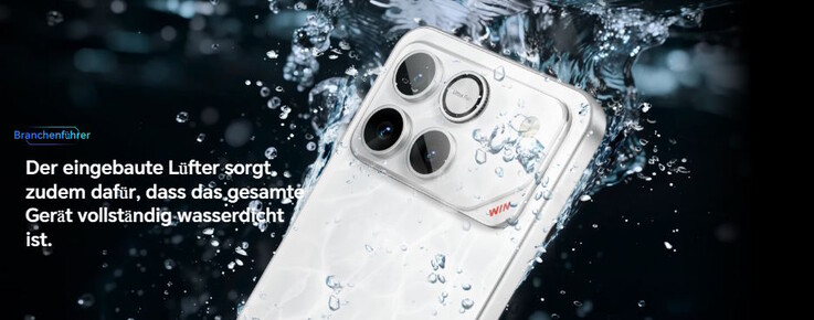 ... und schränkt die Wasserdichtigkeit nicht ein - im Gegenteil (Bildquelle jeweils Honor, Texte automatisch übersetzt)