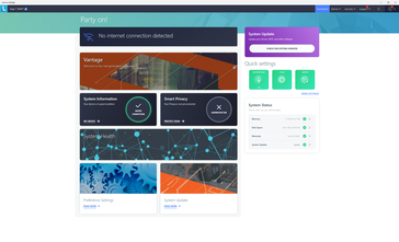 Vantage-Hauptbildschirm