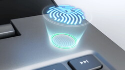 An-Schalter mit Fingerprintsensor (Bildquelle: Lenovo)