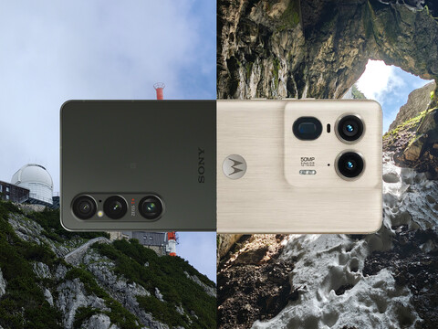 Smartphone Fotovergleich: Zwei Herausforderer mit Spitzenkameras auf einem Alpengipfel