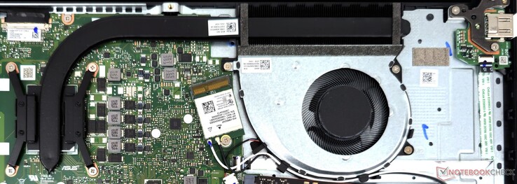 Das VivoBook 15X nutzt eine Single-Heat-Pipe-Konstruktion
