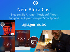Amazon Music App wird mit Alexa Cast zur Fernbedienung für Alexa-Speaker.