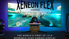 Gamescom 2022-Hammer: Corsair Xeneon Flex 45WQHD240 - erster biegsamer Gaming-Monitor kann flach oder krumm.