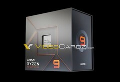 Der AMD Ryzen 9 7950X kommt offenbar in einer Verpackung mit einem Sichtfenster. (Bild: VideoCardz)