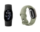 Das Fitbit Edge Fitnessarmband in Obsidian und Olive