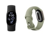 Das Fitbit Edge Fitnessarmband in Obsidian und Olive
