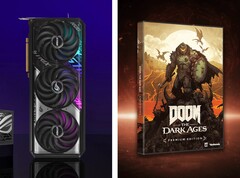 Nvidia schenkt Käufern ausgewählter Grafikkarten eine Kopie von Doom: The Dark Ages. (Bildquelle: Asus / Bethesda)
