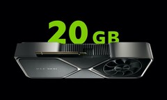 Die Nvidia GeForce RTX 3080 dürfte in wenigen Monaten auch mit 20 GB GDDR6x-Grafikspeicher angeboten werden. (Bild: Nvidia / Notebookcheck)