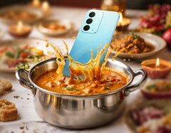 Das Realme 15x soll nicht nur wasserfest, sondern auch gegen Suppen gewappnet sein. (Bildquelle: Realme)