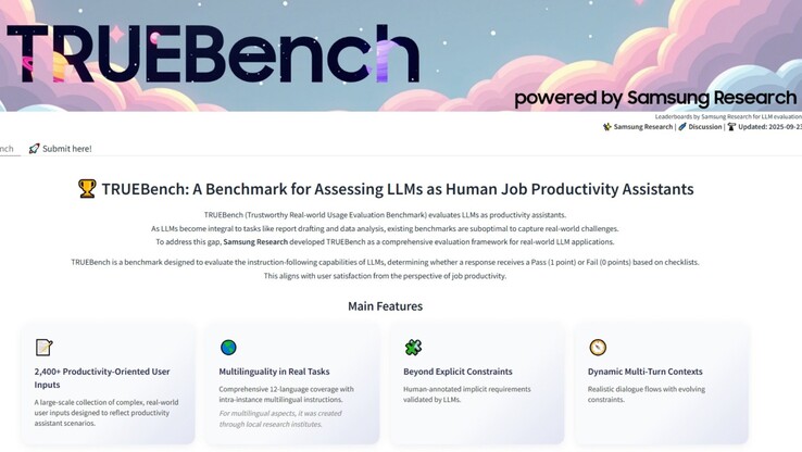 TRUEBench-KI-Tool von Samsung (Bildquelle: Samsung Newsroom)