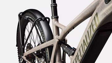 Zu sehen sind der Dämpfer und der Gepäckträger (Bildquelle: Specialized)