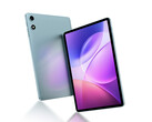 Das P35 verfügt über ein 10,1-Zoll-IPS-Display. Zu sehen ist ein Werbe-Render der Vorder- und Rückseite des Tablets