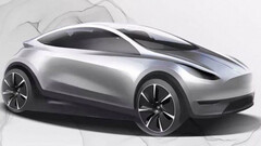 So könnte das neue Tesla Model 2, das unter anderem Namen erscheinen soll, aussehen. (Bild: Tesla)
