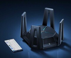 Xiaomi präsentiert mit dem Xiaomi 10 Gigabit Router seinen schnellsten WLAN-Router. (Bild: Weibo)