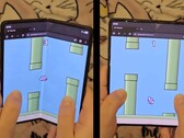 Foldy Bird, entwickelt von Rebane, ist eine spezielle Version von Flappy Bird, bei der Nutzer buchstäblich mit dem Bildschirm flattern können. (Bildquelle: @Rebane2001 via X, bearbeitet)