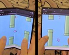 Foldy Bird, entwickelt von Rebane, ist eine spezielle Version von Flappy Bird, bei der Nutzer buchstäblich mit dem Bildschirm flattern können. (Bildquelle: @Rebane2001 via X, bearbeitet)