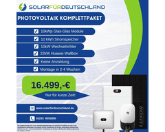 Huawei-Solaranlage mit Stromspeicher und bifazialen Solarmodulen samt Wallbox (Bild: Solar Für Deutschland)