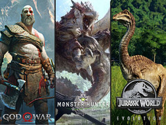 Spielecharts: Götter, Monster und Dinos dominieren die PS4-Charts.