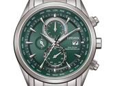 Citizen World Chronograph A.T. AT8260-85X Uhr mit grünem Zifferblatt