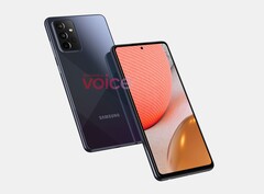 Das Samsung Galaxy A72 5G wird wieder eine größere Version des Galaxy A52 und zeigt sich vorab im visualisierten Renderbild.