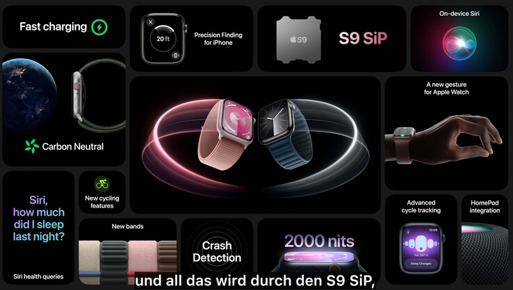 Die Apple Watch Series 9 erhält einige neue Funktionen