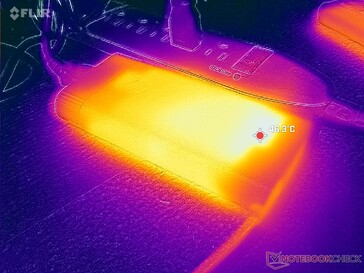 Das Netzteil erreicht unter hoher Last über 46 °C