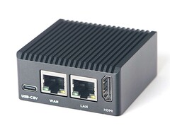 NanoPi R3S-LTS: Neuer Einplatinenrechner auch mit eMMC-Speicher (Bildquelle: FriendlyElec)