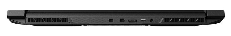 Rückseite: 2x Mini-DisplayPort 1.4, HDMI 2.0, USB-C 3.1 Gen1, DC-in