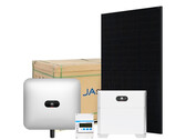 Huawei-Solaranlage mit bifazialen Doppelglas-Modulen und Batteriespeicher (Bild: Ja Solar, Huawei)