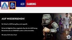 Aldi Nord und Aldi Süd stellen den gemeinsamen Gaming Shop ein.