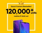 Realme 5: Mehr als 120.000 Quad-Kamera-Smartphones verkauft.