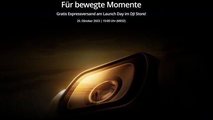 DJI bewirbt bereits den Launch der DJI Pocket 3 auf seiner Webseite. (Bild: DJI, editiert)