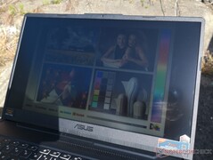 Im Freien in der Sonne