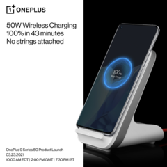 Die neuen OnePlus 9 Serie unterstützt Warp Charge Wireless 50. (Bild: OnePlus)
