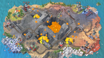 Im Bild: Ein Gameplay-Screenshot aus Train Valley 2.