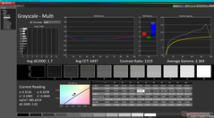 Graustufen, vor der Kalibrierung