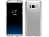 Das durchsichtige Schutzgehäuse zeigt das Galaxy S8 in hoher Auflösung.