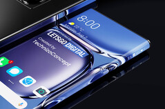 Das Huawei Mate 50 Pro könnte das bislang am stärksten gekrümmte Display erhalten. (Bild: LetsGoDigital / Technizo Concept)