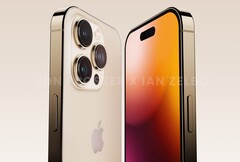 Das Apple iPhone 14 Pro könnte im eingeschalteten Zustand nur eine Punch-Hole zeigen. (Bild: Jon Prosser / Ian Zelbo, bearbeitet)