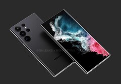 Das Samsung Galaxy S23 Ultra erhält kaum Design-Neuerungen, dafür aber viele interne Upgrades. (Bild: @OnLeaks / SmartPrix)