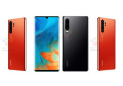 Sowohl zum Huawei P30 Pro (rot), als auch Huawei P30 (schwarz) sind nun fast alle Specs bekannt.