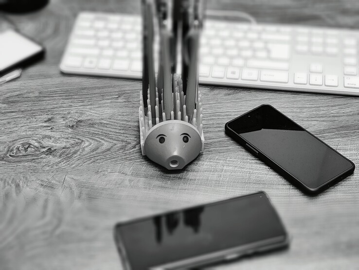 Tilt-Shift-Effekt bei 100% mit Schwarz-Weiß-Filter.