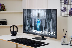 Samsung präsentiert mit dem Odyssey Neo G7 einen 43 Zoll großen Gaming-Monitor. (Bild: Samsung)