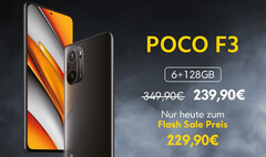 Das Poco F3 gibt es nur heute mal wieder zum absoluten Bestpreis von knapp 230 Euro. (Bild: Poco)
