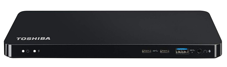 Mitgeliefertes Toshiba-Dock vorn
